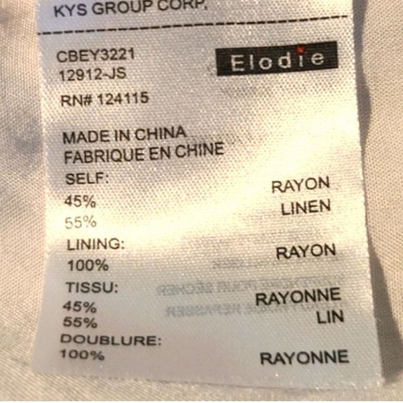 Elodie Shorts Gray White Striped Button Front Pleated Linen Blend size small - Picture 6 of 6